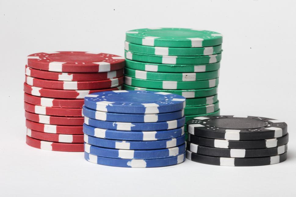 Free Image of Poker Chip Stacks 