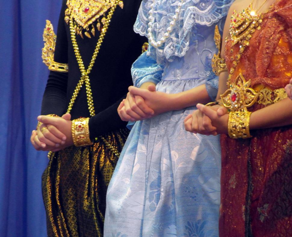 Free Image of Politely Holding of the Hands 