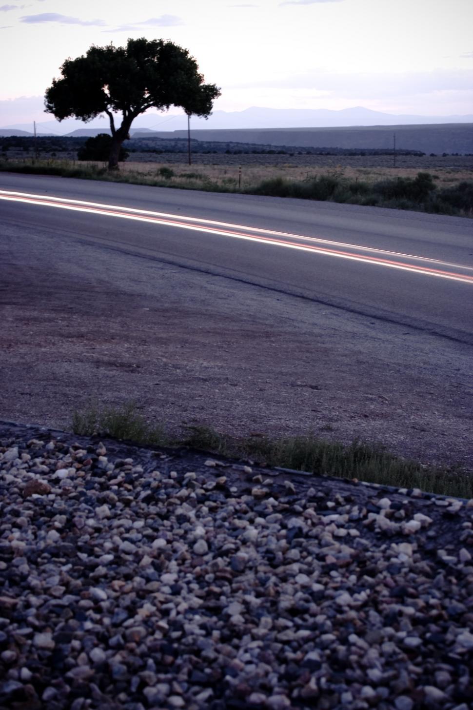 Free Image of highway sunset 