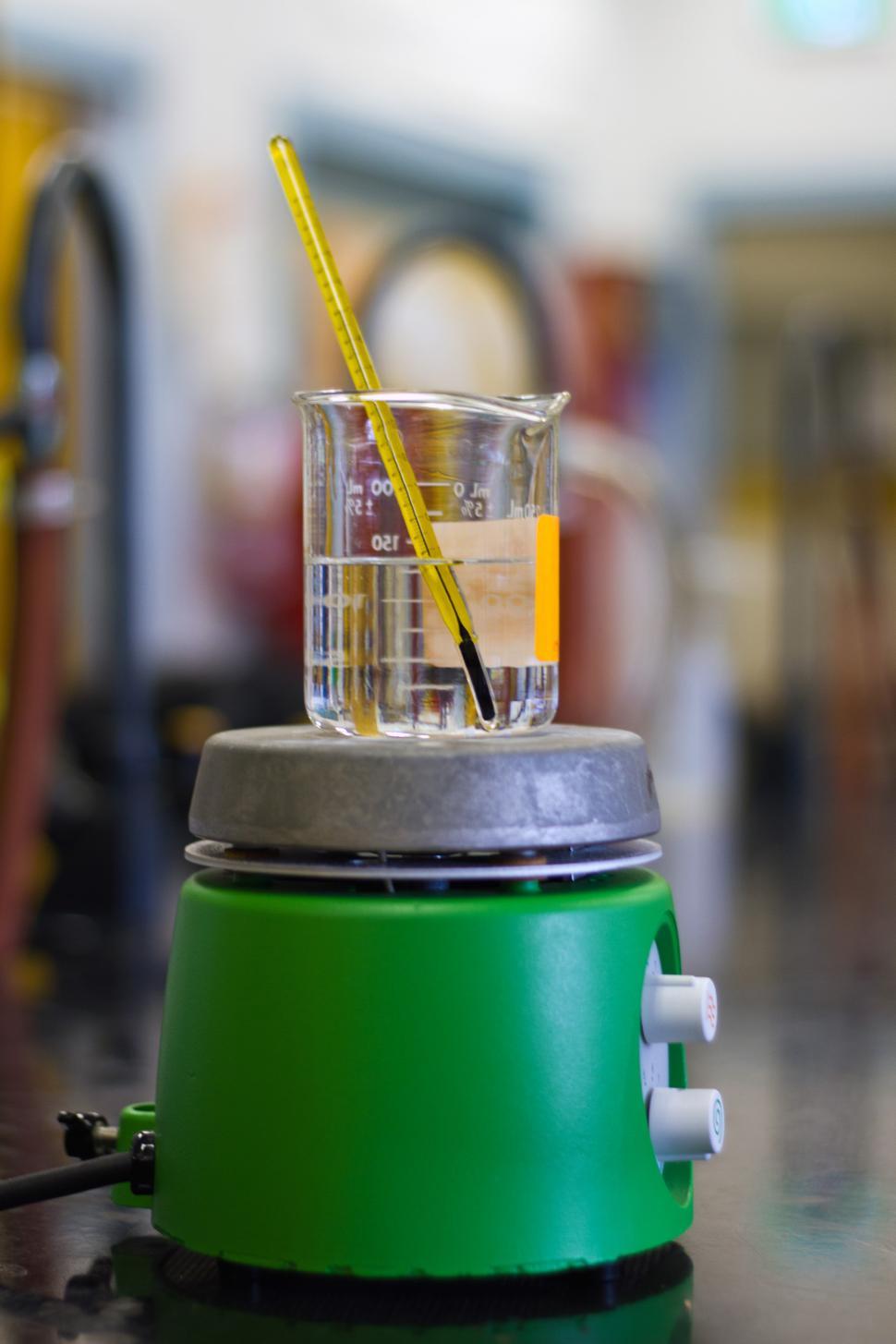 Free Image of Solution on hot plate 