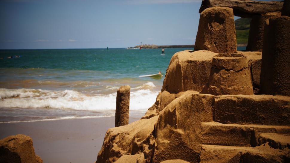 Free Image of Hawaii Sand Castle 