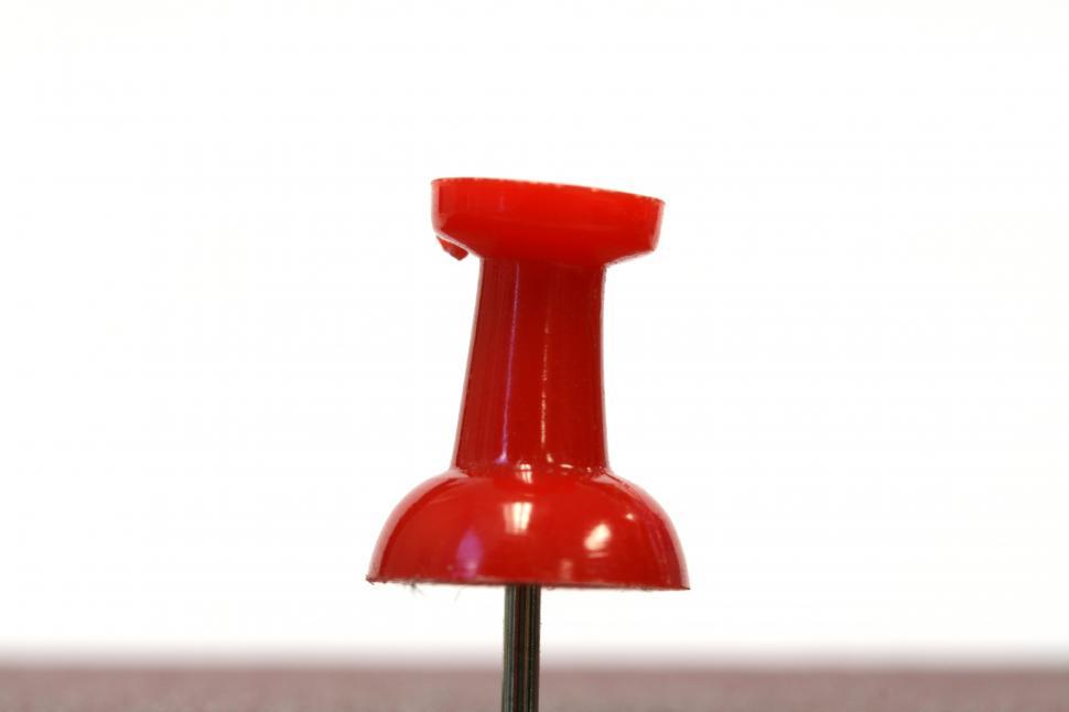 Free Image of Red Thumb Tack Macro 