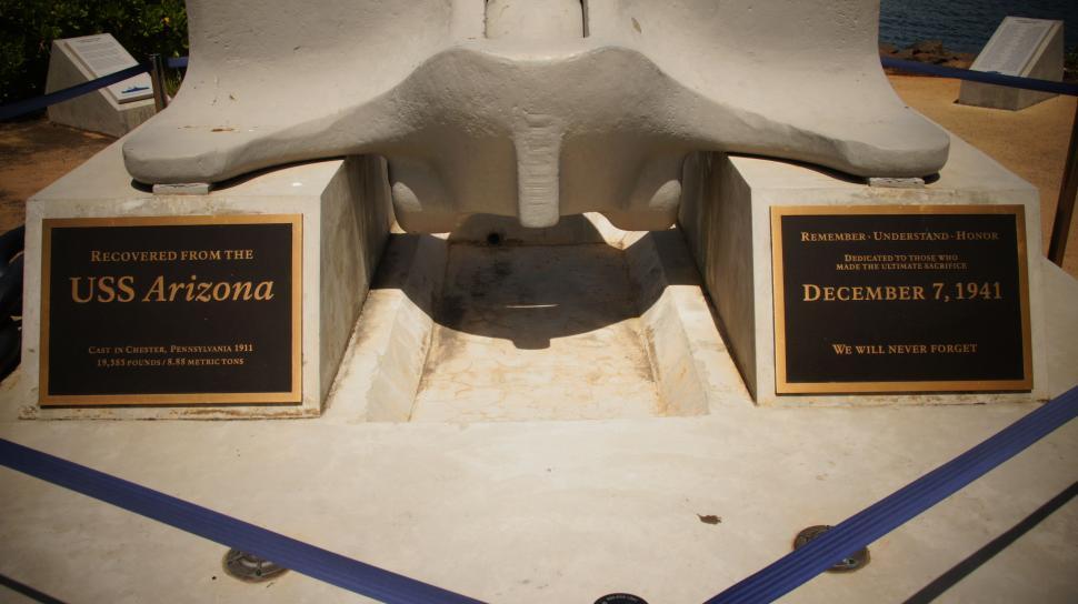 Free Image of USS Arizona Anchor 