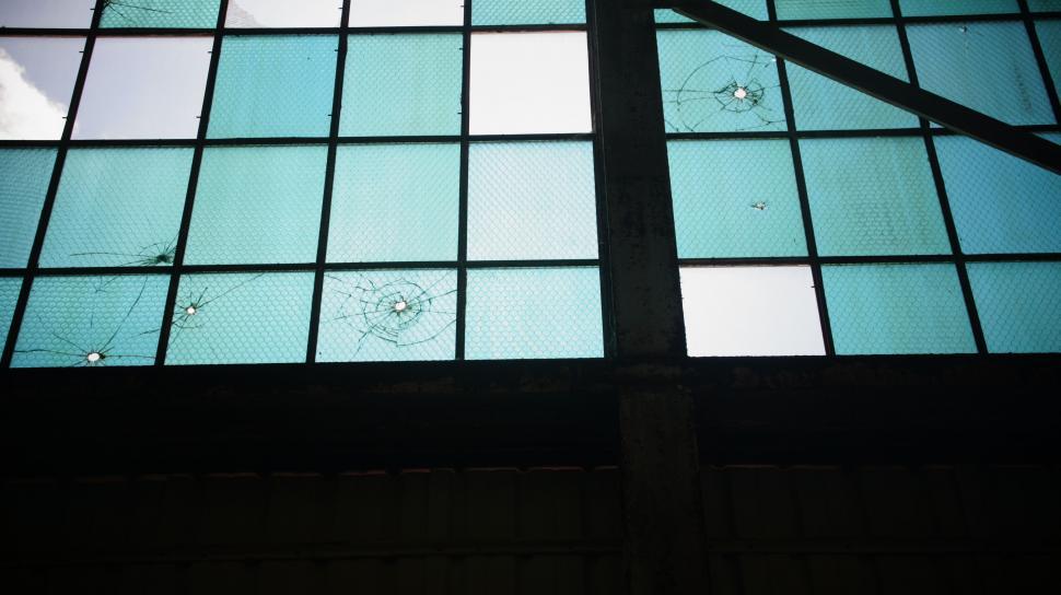 Free Image of Bullet Hole Windows 