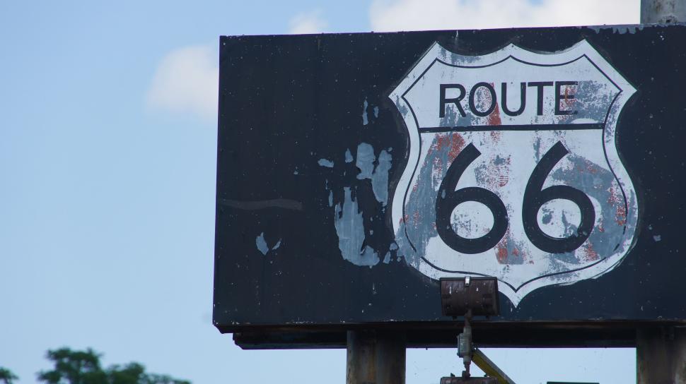 Free Image of Route 66 Sign 