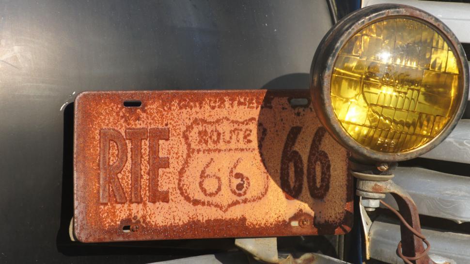 Free Image of Classic Route 66 Truck 