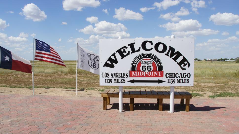 Free Image of Route 66 Midpoint 