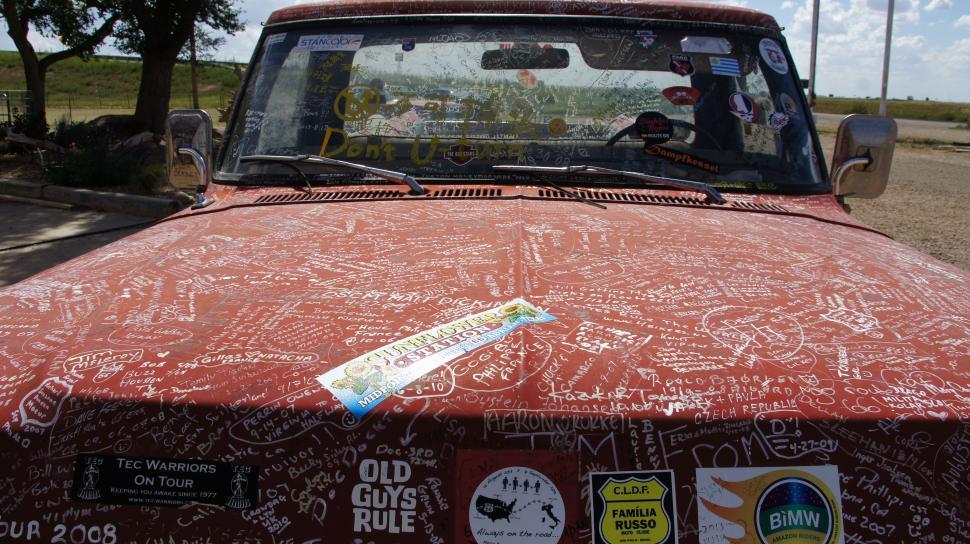 Free Image of Autographed Truck 
