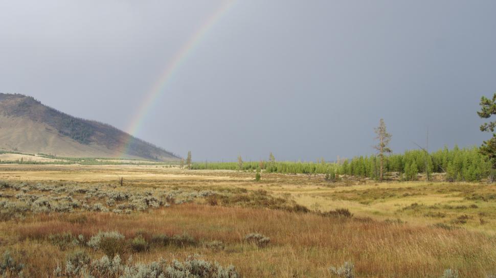 Free Image of Rainbow in Yellowstone 