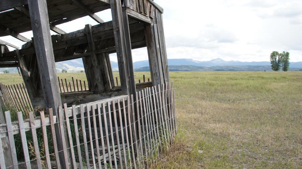Free Image of View through the Abandoned Barn 