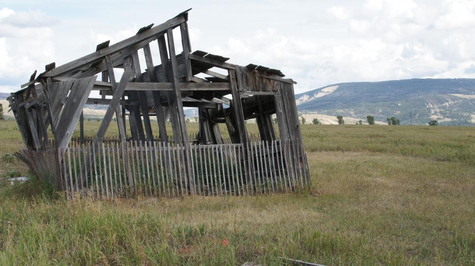 Free Image of View through the Abandoned Barn 