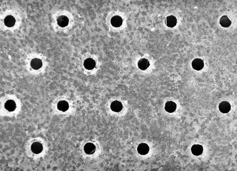 Free Image of Metal Holes Pattern 