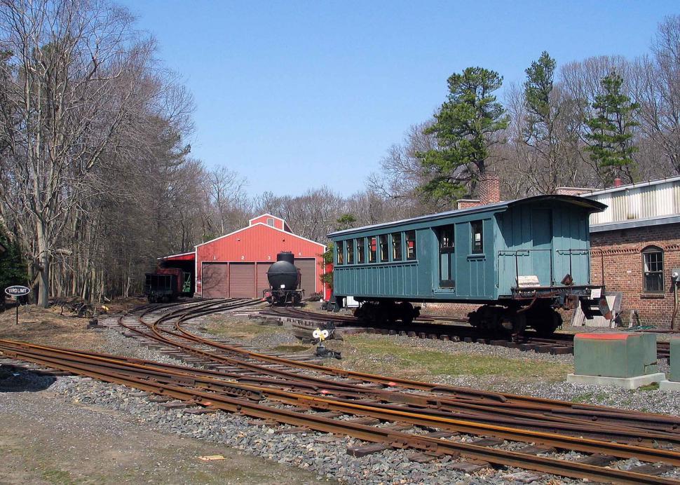 Free Image of Train cars at Allaire Park, NJ 