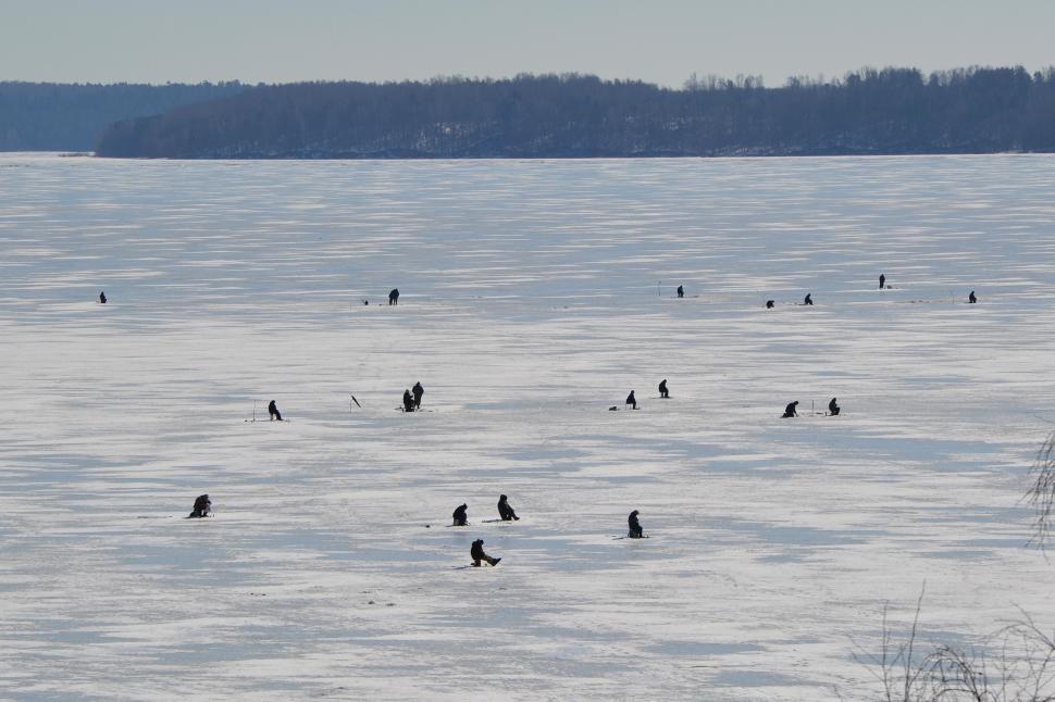 Free Image of Ice fishing 