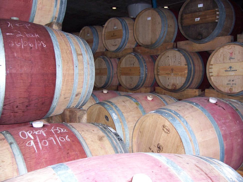 Free Image of Wine Barrels 