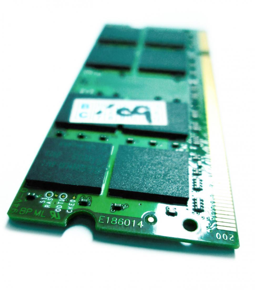 Free Image of Closeup RAM memory 