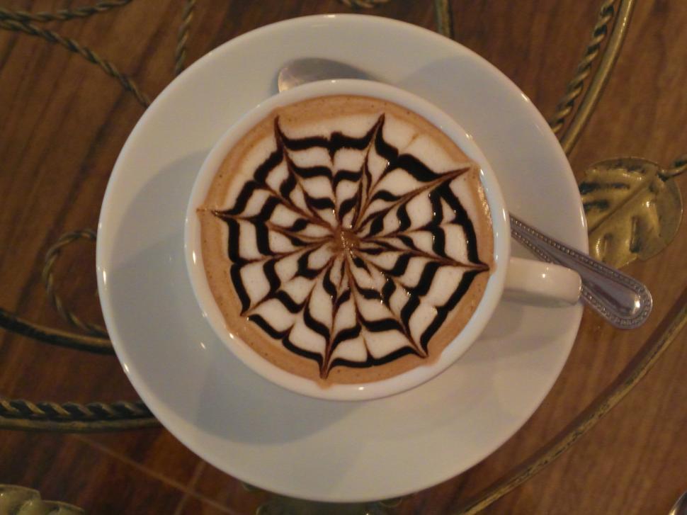 Free Image of Coffee Art Patterns 