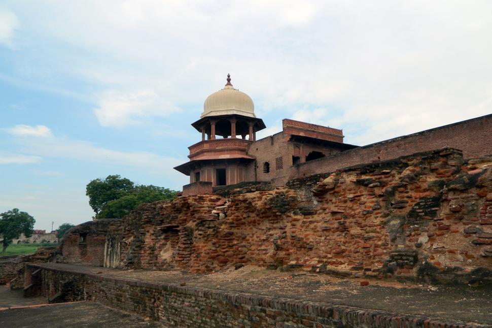 Free Image of Agra Fort Part View 