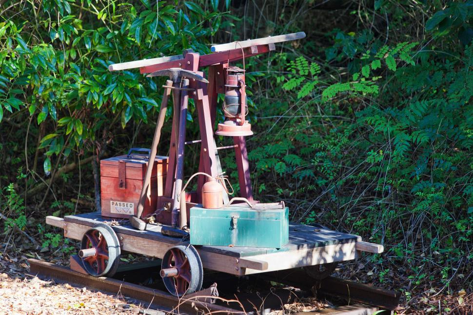 Free Image of Railway pump car 