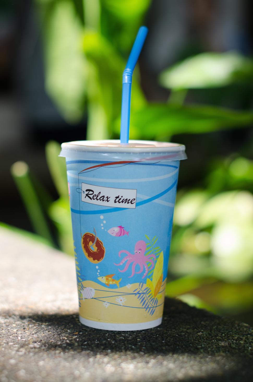Free Image of Milk Tea CupRelax time 