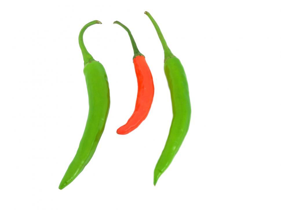 Free Image of Green and red pepper 