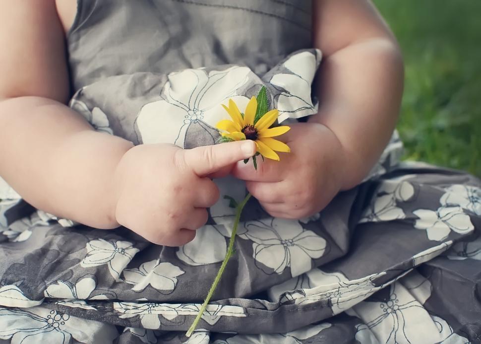 Free Image of Flower Girl 