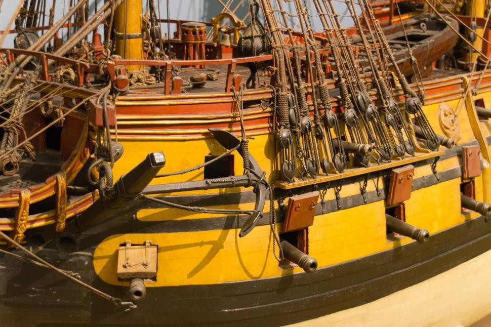 Free Image of Galleon warship miniature 