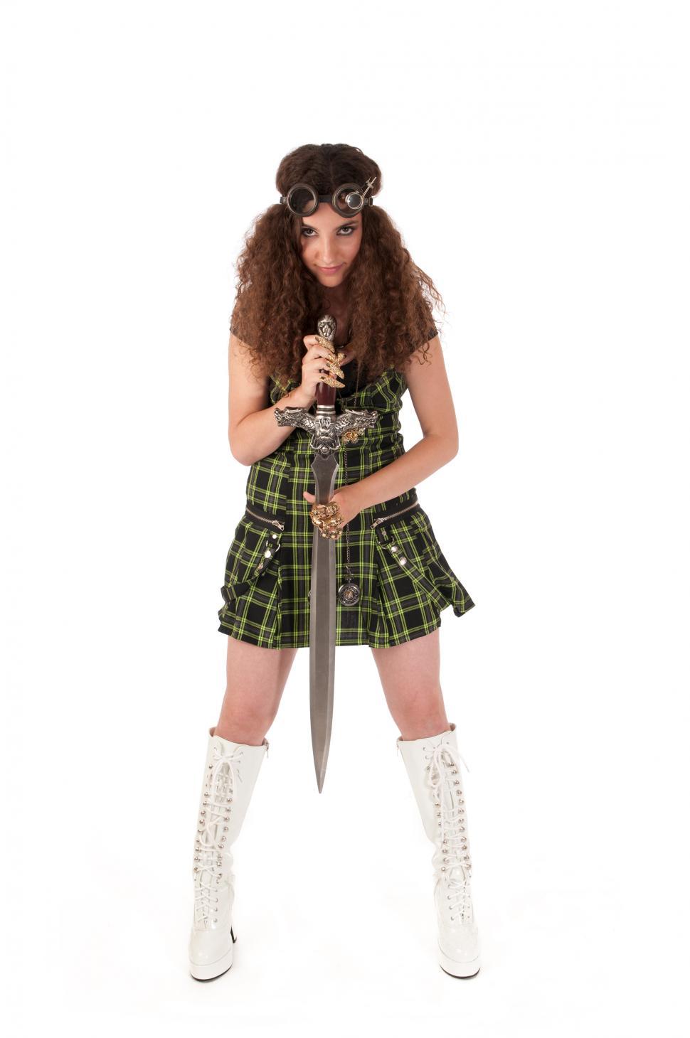 Free Image of Girl with Sword 