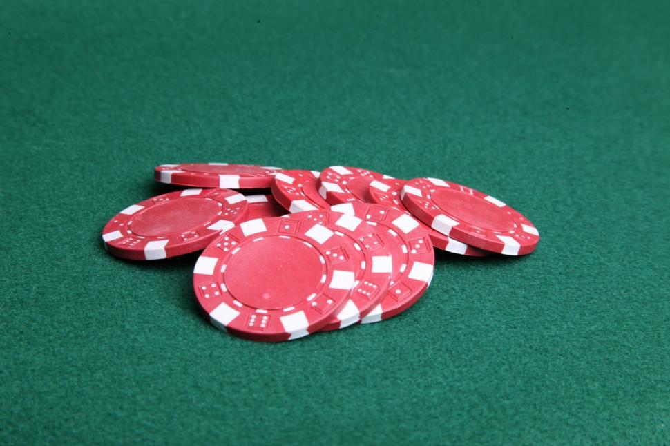 Free Image of Red Poker Chips 