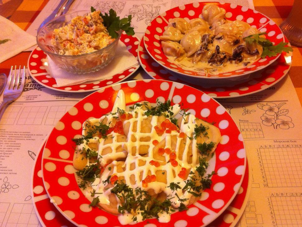 Free Image of Ukrainian meal 