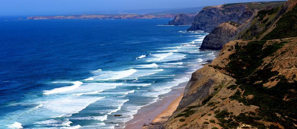 Free Image of Large coastal cliffs in the Alentejo and Vicentine Coast Natural 