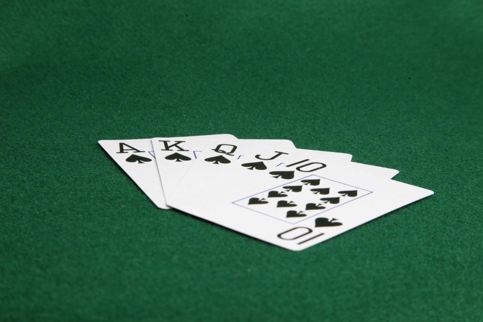 Free Image of Royal flush of spades 