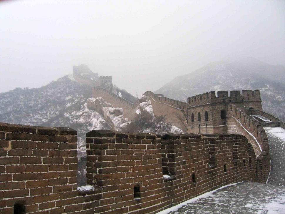 Free Image of Great Wall in winter 