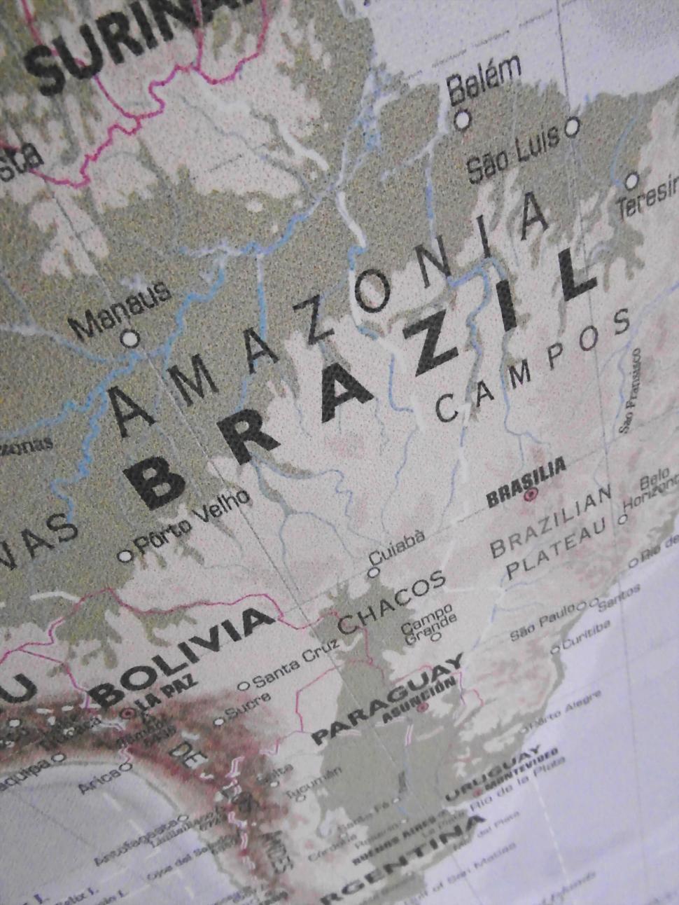 Free Image of Map of Brazil 