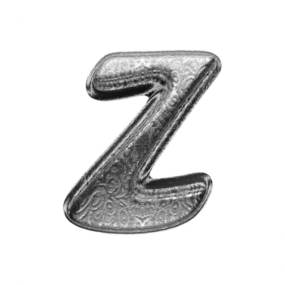 Free Image of isolated silver letter 