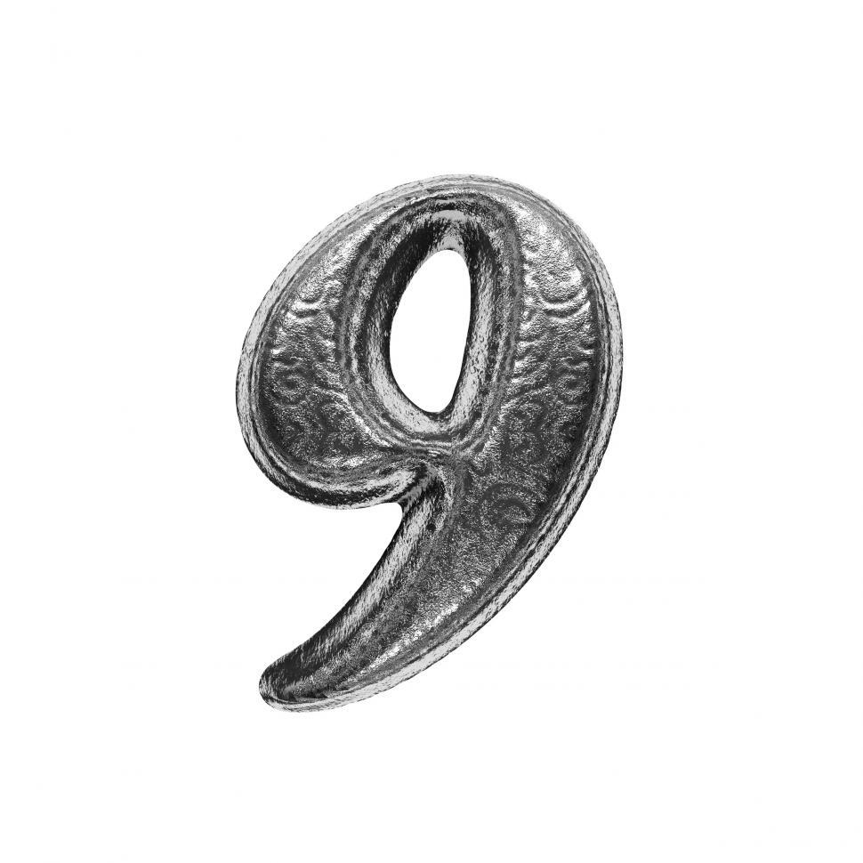 Free Image of isolated silver letter 