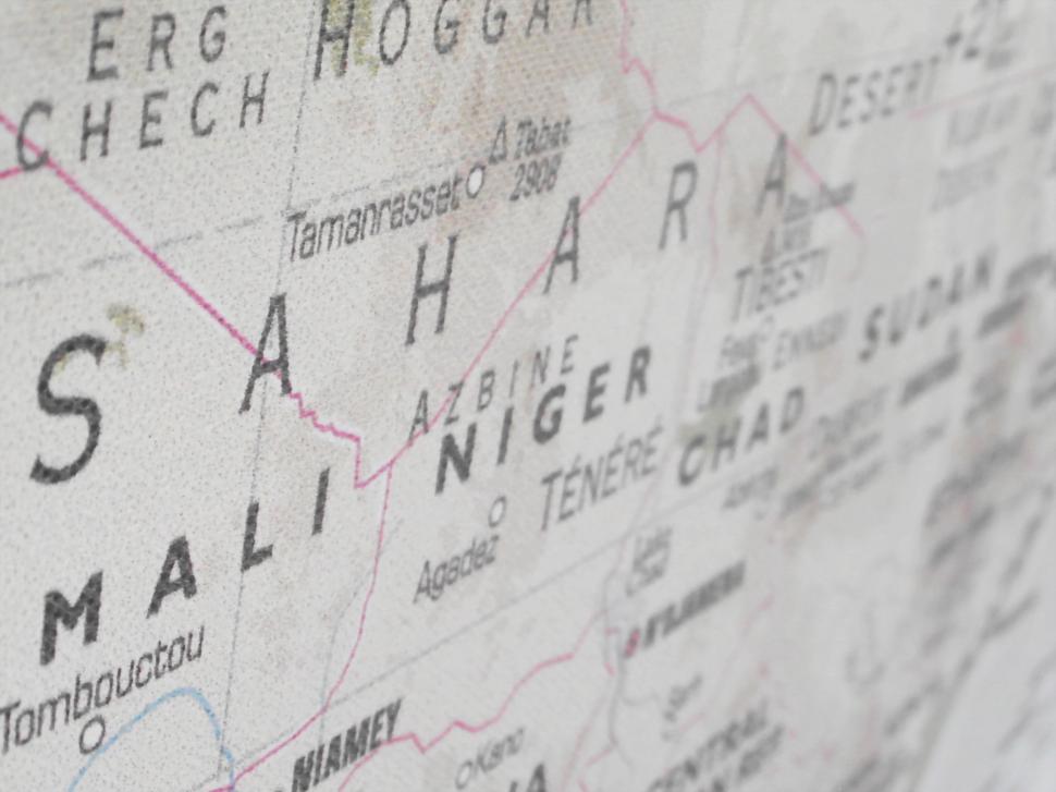 Free Image of Sahara Map 