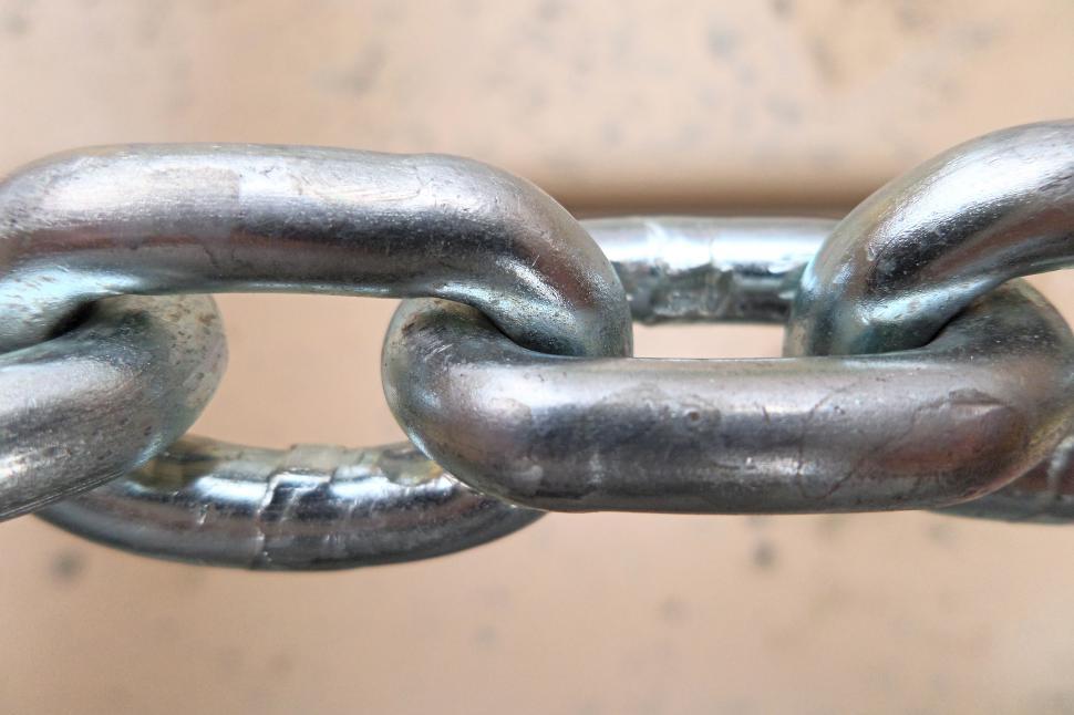 Free Image of Metal chain close-up 