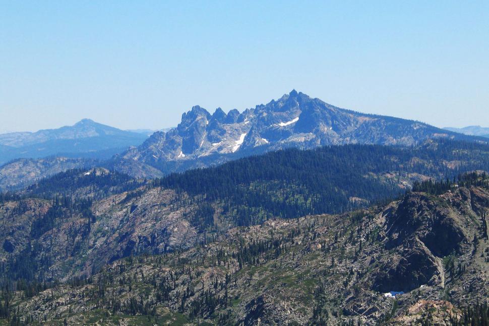 Free Image of Majestic Mountain Range in Distance 