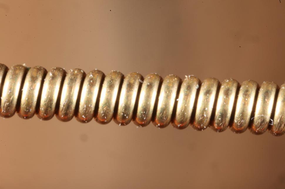 Free Image of Macro of a guitar string. 