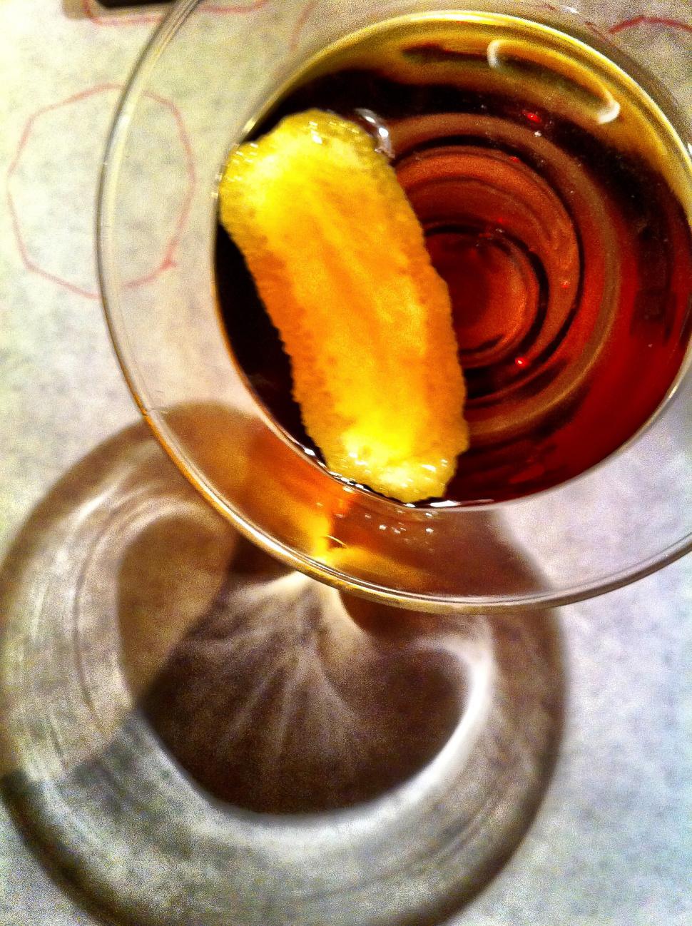 Free Image of Cocktail from above 