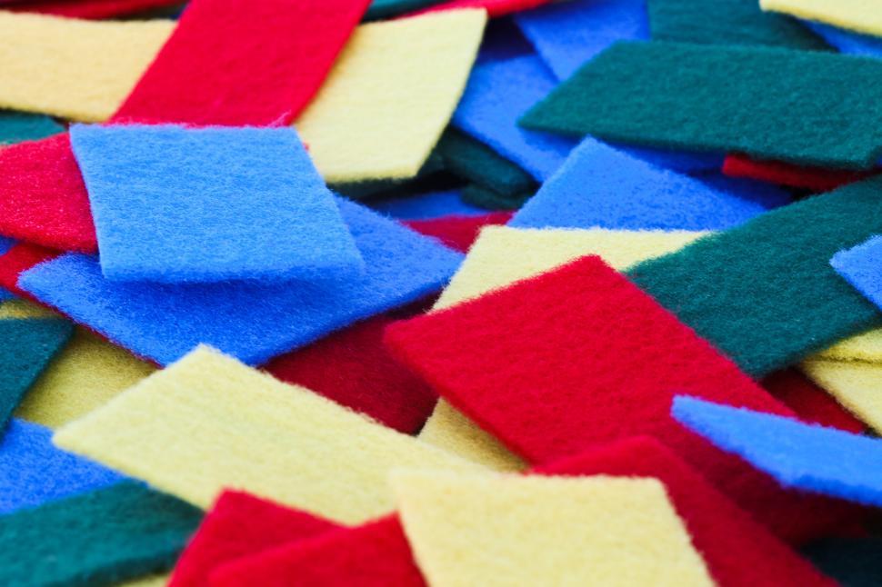 Free Image of Colorful pile of scrubbers 