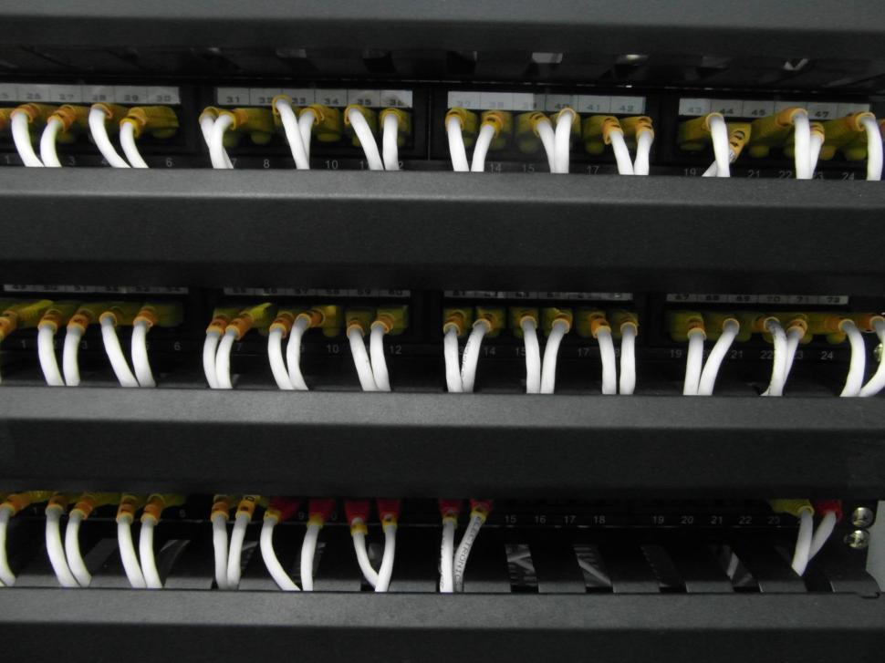Free Image of Server Network Cables 