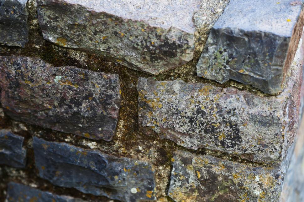 Free Image of Aged Stone Wall corner 