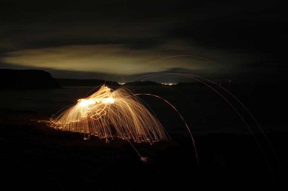 Free Image of Light painting 