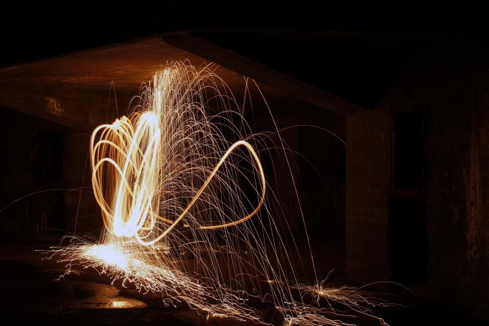 Free Image of Light painting 