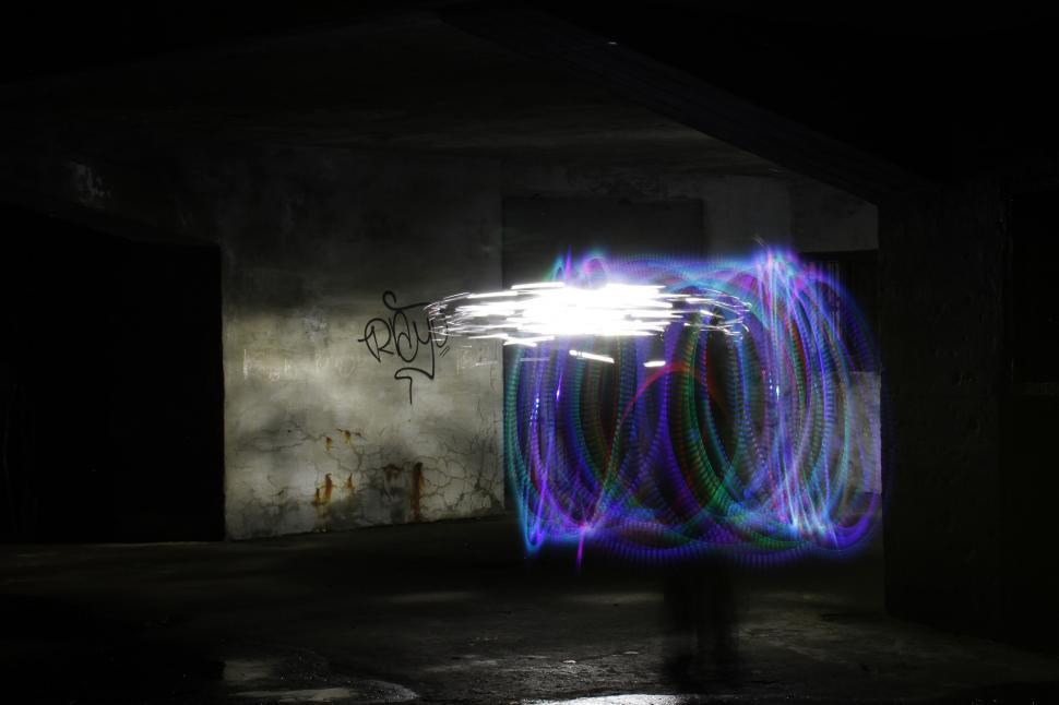 Free Image of Light painting 