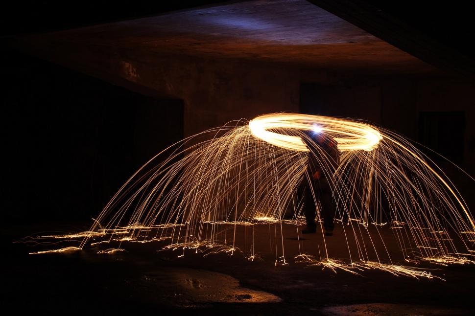 Free Image of Light painting 