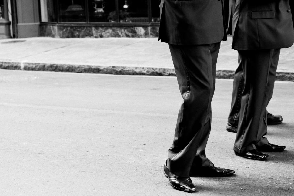 Free Image of Men walking on the street 