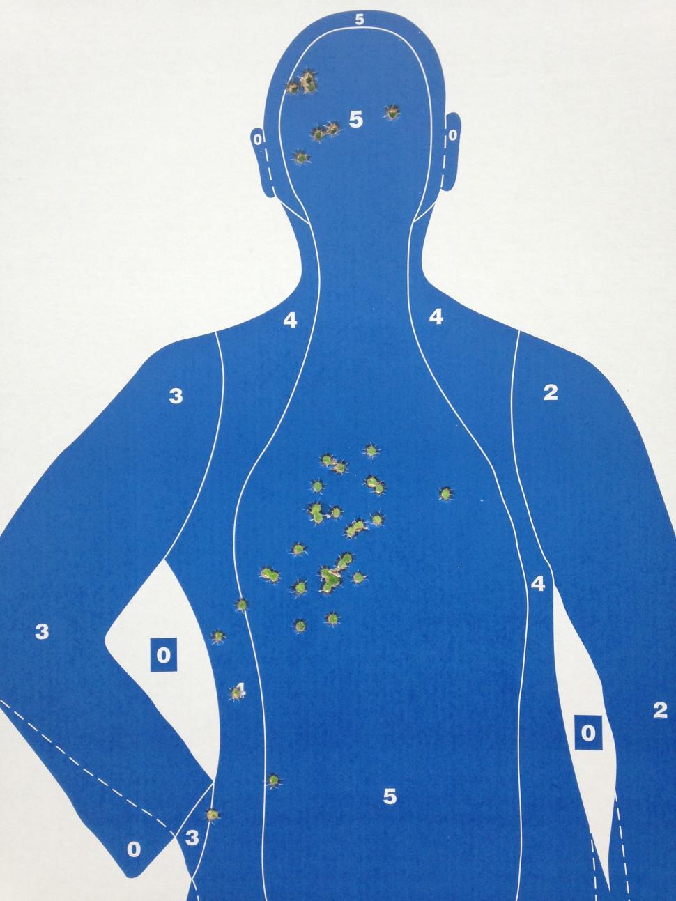 Free Image of Bullet-Ridden Target 